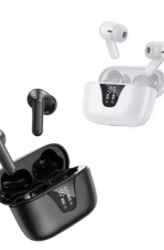 wireless bt headset long standby battery life dedicated ear mounted digital display headset